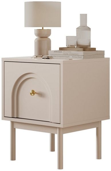 Lookway Nachttisch LIBERTY auf holzbeinen, Breite 41,3 cm