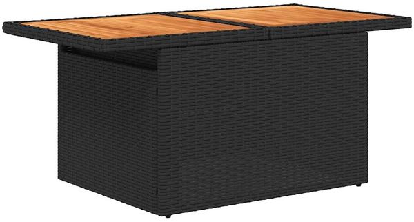 vidaXL 8-tlg. Garten-Sofagarnitur mit Kissen Schwarz Poly Rattan 3327682 Bild 6