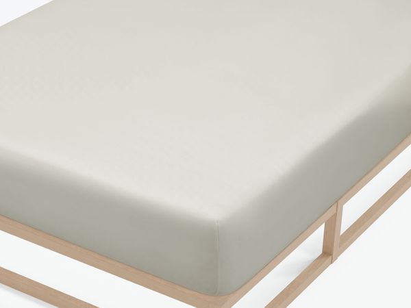 biberna Feinjersey-Spannbetttuch 0077144, grau, 1x 60x120 cm - 70x140 cm