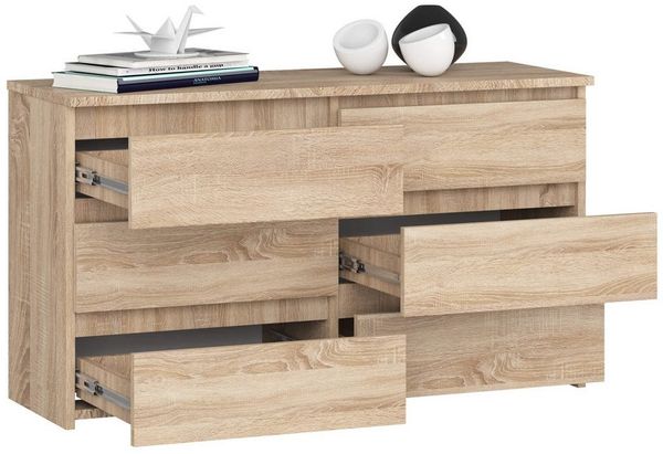 Raumhirsch Furniture Kommode 6 Schubladen - Stylisches Sideboard - Möbelstück, (viele Farbvarianten - Maße: 100 x 57 x 35 cm) - Hochwertig & stabil
