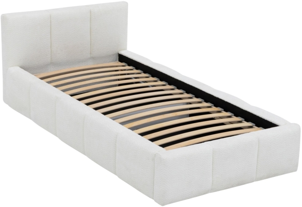 Mirjan24 'Koweni' Polsterbett mit Bettkasten, Bouclé, Grün, 90x200 cm Bild 5