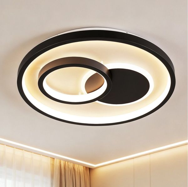 BlingBin LED Deckenleuchte LED Deckenlampe, 30W 3000LM Moderne Deckenbeleuchtung für Wohnzimmer, Speicherfunktion, LED fest integriert, Warmweiß, Kaltweiß, Neutralweiß, Ceiling Light für Flur, Küche, Balkon, Waschräume, Schlafzimmer