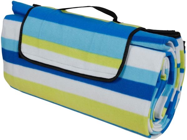 Picknickdecke 200x200cm Strandmatte Campingdecke Reisedecke Stranddecke Decke