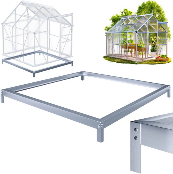 GARDEBRUK® Fundament für Gewächshaus 190x190cm Stahl