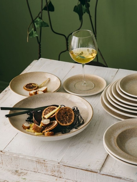 COMAS ZENIT ovaler Teller 34 cm, 6 Stück, Porzellan Bild 3