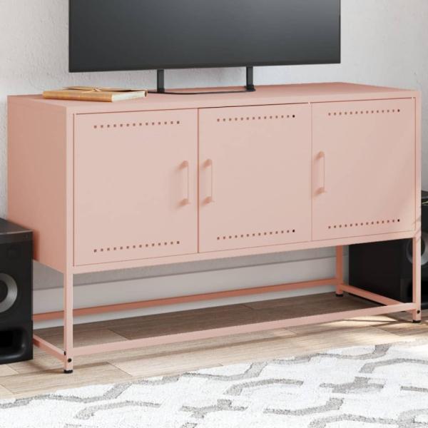 vidaXL TV-Schrank Rosa 100,5x39x60,5 cm Stahl 846477