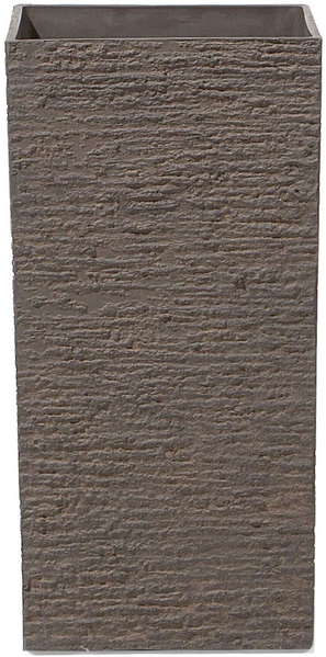 Blumentopf dunkelbraun quadratisch 30 x 30 x 60 cm GAZA