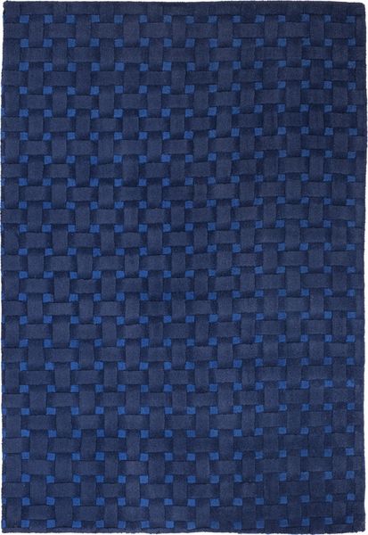 Wollteppich - AstroAura 150x90 cm - blau