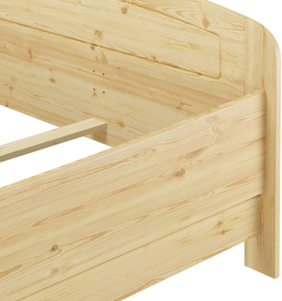 Extra hohes Holzbett 160x200 Massivholzbett Kiefer Zubehör wählbar V-60.44-16Rollrost und Matratze inkl. Bild 9