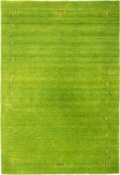 Gabbeh Teppich - Indus »Fenth« 300 x 250 cm - grün
