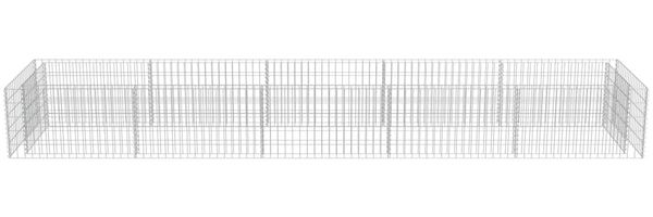 vidaXL Gabionen-Hochbeet Verzinkter Stahl 450×90×50 cm 143553 Bild 5