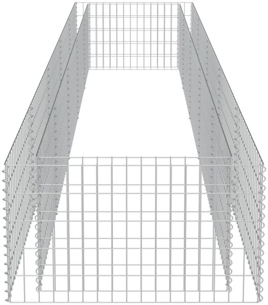 vidaXL Gabionen-Hochbeet Verzinkter Stahl 450×90×50 cm 143553 Bild 6