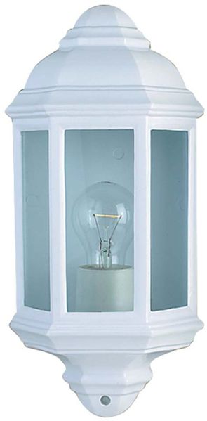 Außen Wandleuchte, Aluminium, Glas, Weiß, dimmbar, IP44