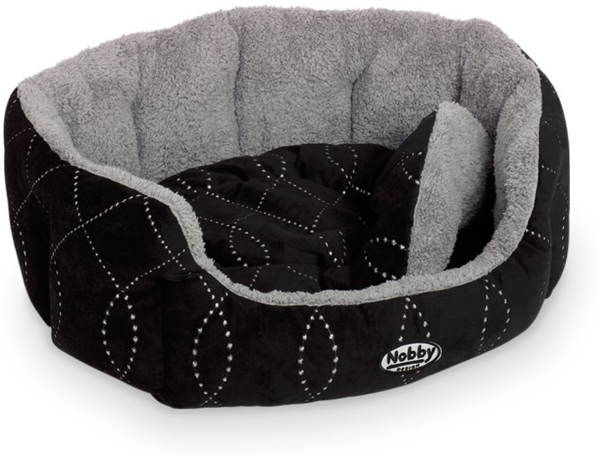 Nobby Komfortbett Ceno oval schwarz/grau