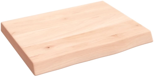 vidaXL Waschtischplatte 40x30x(2-4) cm Massivholz Unbehandelt 3155994