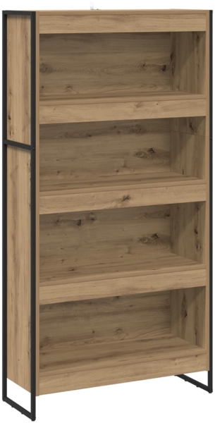 vidaXL Bücherregal 2 pcs Kunsthandwerk Eiche 80 x 30 x 155 cm 3403009