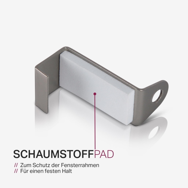 Spannvitrage, Gardinenstange - Metall - ( 40-60 cm - Silber ) zum Spannen, Klemmstange Ausziehbar, Vitragestange ohne Bohren / Schrauben, Ø 9 mm Bild 7