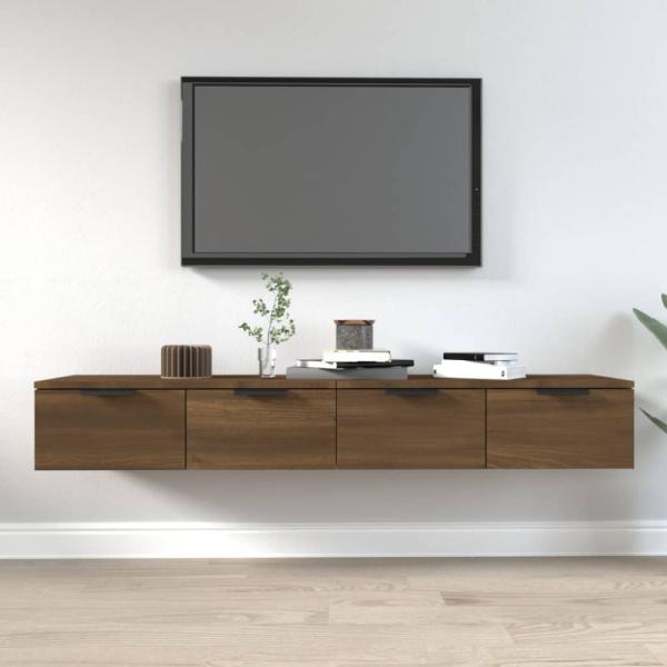 vidaXL Wandschränke 2 Stk. Braun Eichen-Optik 68x30x20cm Holzwerkstoff 3115899