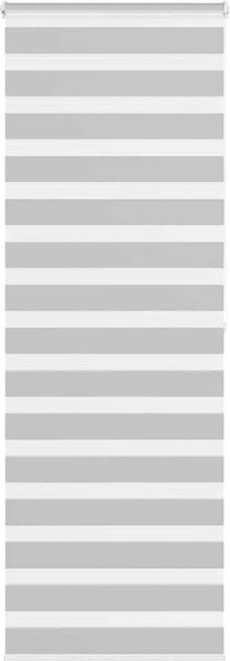 vidaXL Doppelrollo Hellgrau 75x200 cm Stoffbreite 70,9 cm Polyester 4014464