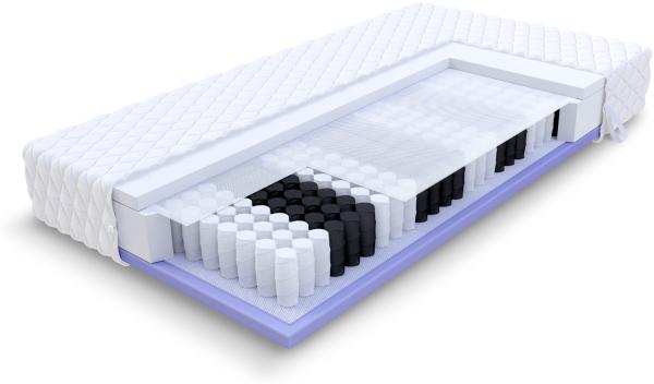 Kepler Taschenfederkern Matratze, 7 Zonen, Jersey Bezug, H3 H4, höhe 20 cm, 100x200 cm