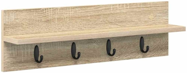 vidaXL Wandmontierter Kleiderständer Sonoma-Eiche 60 x 10.5 x 18 cm 874389
