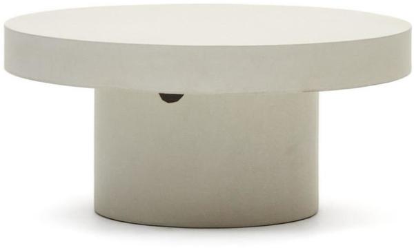 Nosh Aiguablava runder Couchtisch aus Zement in Weiß Ø 90 cm Bild 1