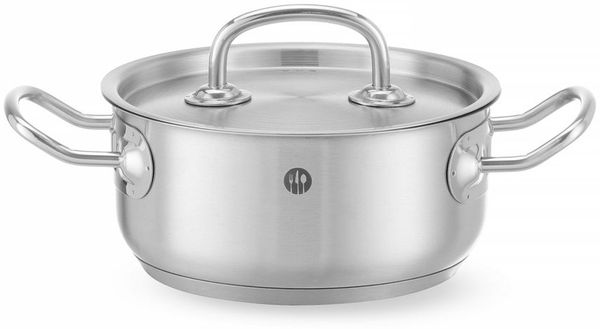 HENDI Bratentopf - mit Deckel, Kitchen Line, 7,3L, ⌀280x(H)120mm