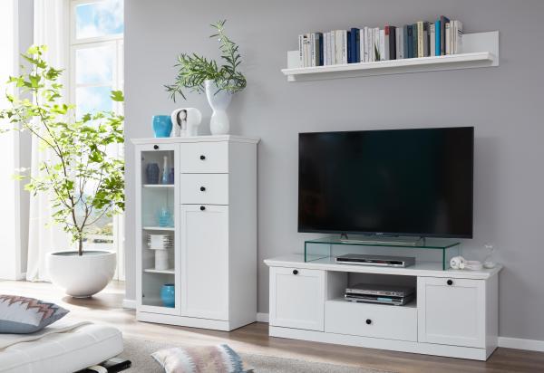 Trendteam 'Baxter' Wandboard, Holz weiß, 139 x 18 x 21 cm Bild 12