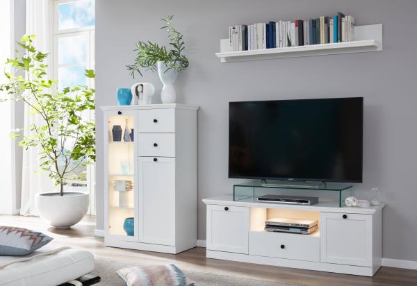 Trendteam 'Baxter' Wandboard, Holz weiß, 139 x 18 x 21 cm Bild 10