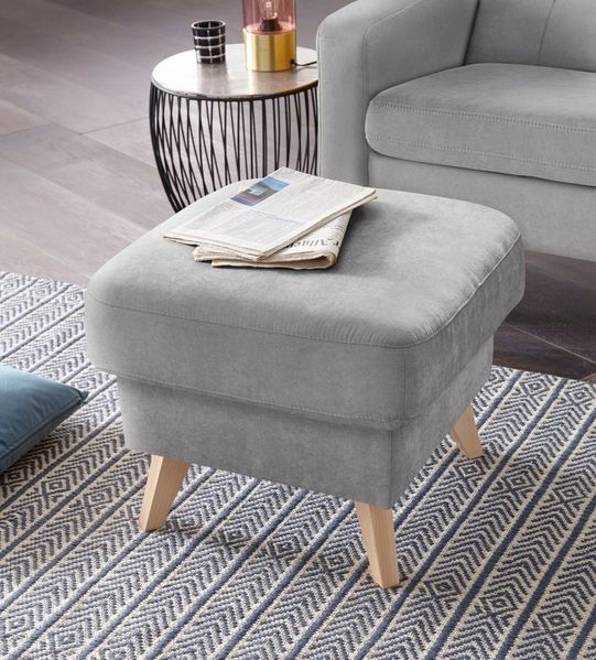 exxpo - sofa fashion Hocker Nappa mit praktischem Staufach unter der Sitzfläche
