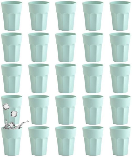 Engelland Becher Kunststoffbecher in modernen Pastellfarben, 250 ml, Mehrweg, 25-tlg, Kunststoff, spülmaschinengeeignet, bruchfest, wiederverwendbar, 250 ml, 0,25 Liter