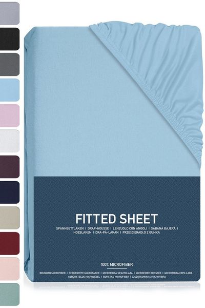BRB HOME Spannbettlaken Polyester Spannbettlaken für Boxspringbett und Topper Bettlaken, Polyester, Gummizug: Rundum, (1 Stück), Oeko-TEX Zertifiziert, Matratzen höhe bis 35 cm für Bett