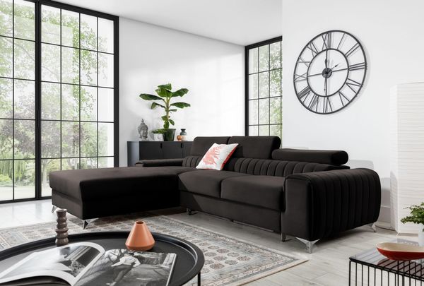 Wohnideebilder Grayson Dunkelgrau Ecksofas & Eckcouches CO-GRA-LT-05LO