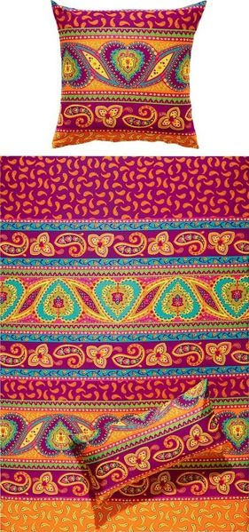 REDBEST Bettwäsche Bettwäsche, Mako-Satin, Satin Paisley/Ornamente