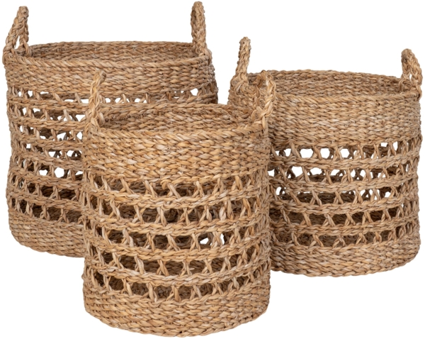 House Nordic Körbe, Seegras, natur, 3er-Set