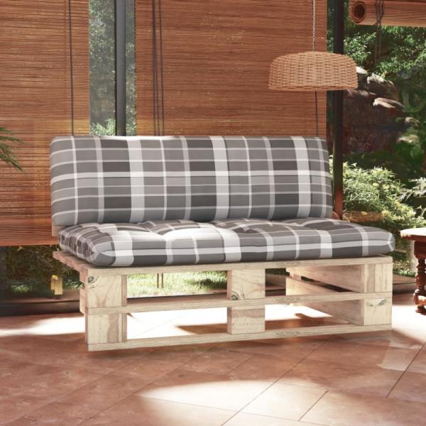 vidaXL Outdoor-Mittelsofa Paletten Imprägniertes Kiefernholz 3066542