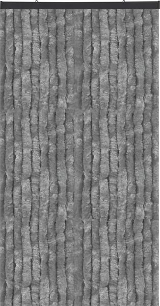 Flauschvorhang in Sondergröße - Türvorhang Breite: 100cm - Länge: 275cm, Dunkelgrau