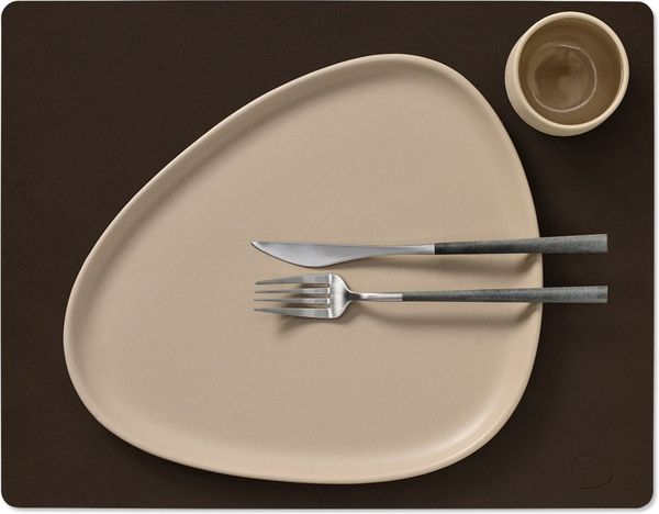 LIND DNA Platzset Nupo Tischset Square L hazel 35x45cm
