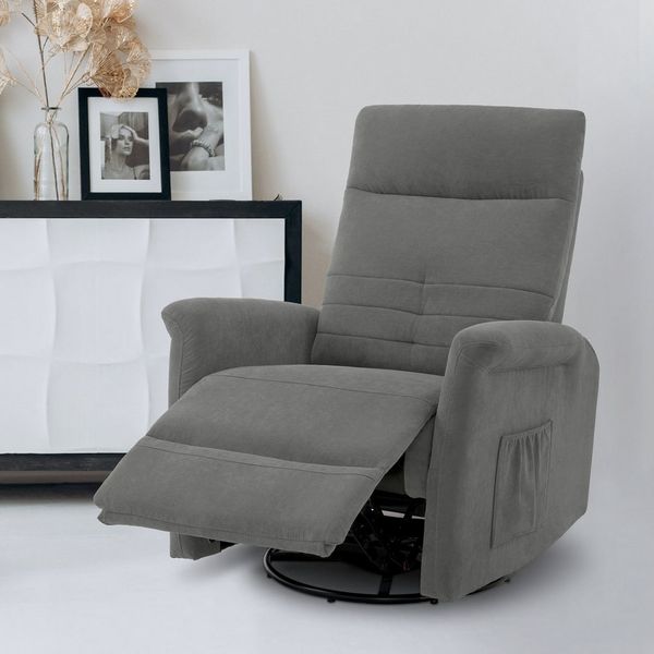 MCombo Drehsessel M MCombo Relaxsessel Fernsehsessel mit Dreh- und Schwenkfunktion 7011, mit Liegefunktion Manuell, TV Sessel mit Wippfunktion & Drehfunktion