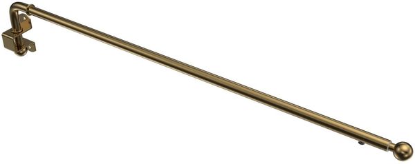 INTERDECO Schwenkstange Cassina, ausziehbar, Wandmontage, Metall, Messing Antik, 13/9