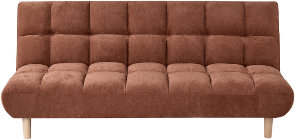 Schlafsofa 2-Sitzer RISOR Stoff Goldbraun