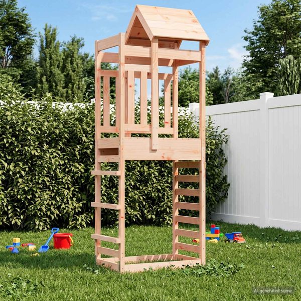 vidaXL Spielturm Braun 52,5 x 85 x 238 cm Massives Douglasienholz 3417206
