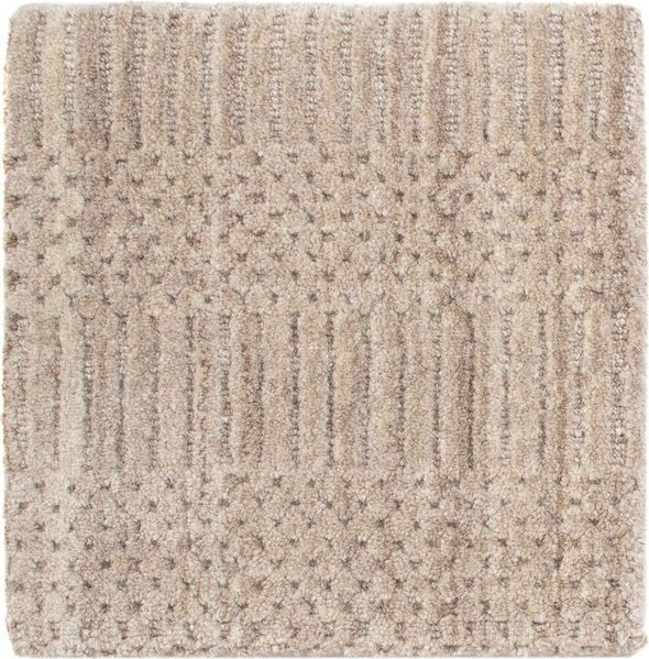 Wollteppich quadratisch - 30 x 30 cm - braun