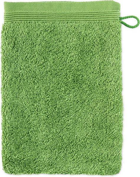 möve Superwuschel Waschhandschuh 20x15 cm aus 100% Baumwolle, peridot