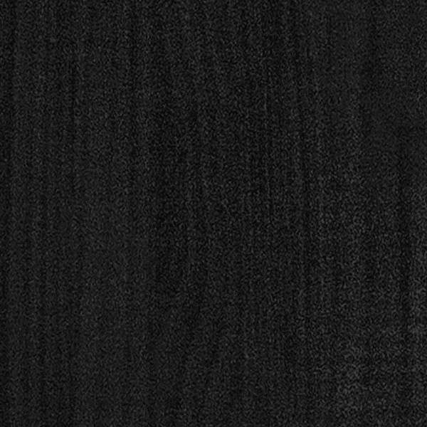 Massivholzbett Schwarz Kiefer 200x200 cm Bild 7