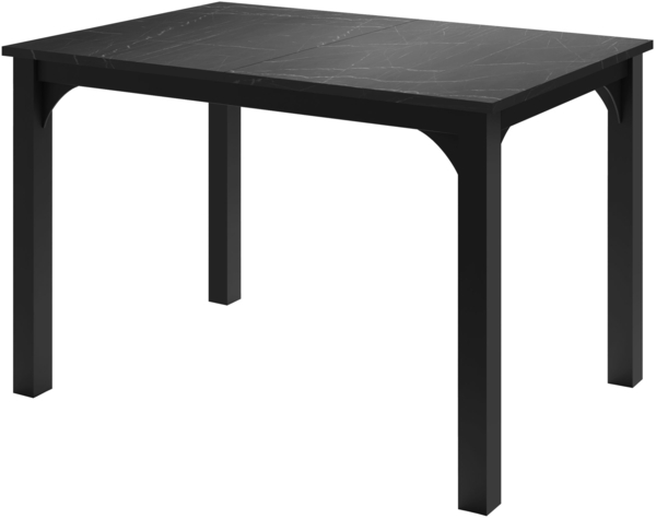 Esstisch Fagab 120 (Farbe: Schwarz / Black Pietra Grigia)