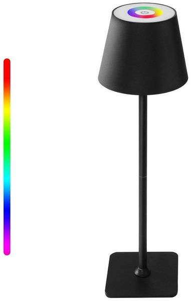 Elegear LED Tischleuchte dimmbare Lampe, Nachttischlampe, kabellose Tischleuchte, Dimmbar/Farbwechsel, LED fest integriert, Warmweiß / Neutralweiß / Kaltweiß / RGB, Wohnzimmerlampe, Schreibtischlampe, Outdoor-Lampe, Kinderlampe