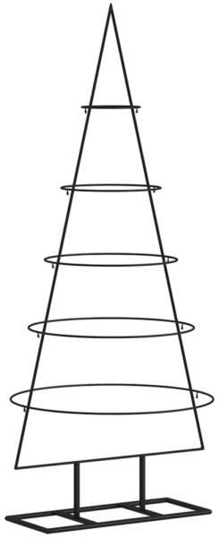 vidaXL Metall-Weihnachtsbaum für Dekorationen Schwarz 125 cm 359590