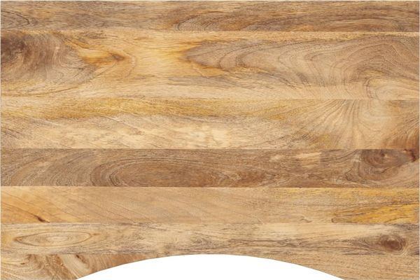 vidaXL Schreibtischplatte mit Aussparung 100x60x2,5cm Massivholz Mango 370201