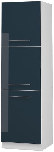 Herdumbauschrank Fame-Line Dunkelblau Hochglanz 60 cm Vicco